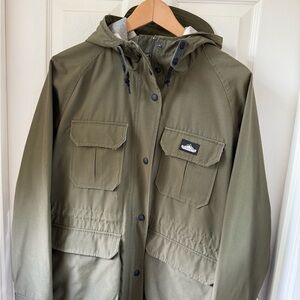 Women’s Madewell x Penfield Kasson Olive Green Insulated Raincoat Size L